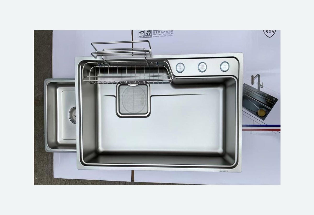 WAYINDA Drawn Hammered Single Harbor Sink stainless steel sink