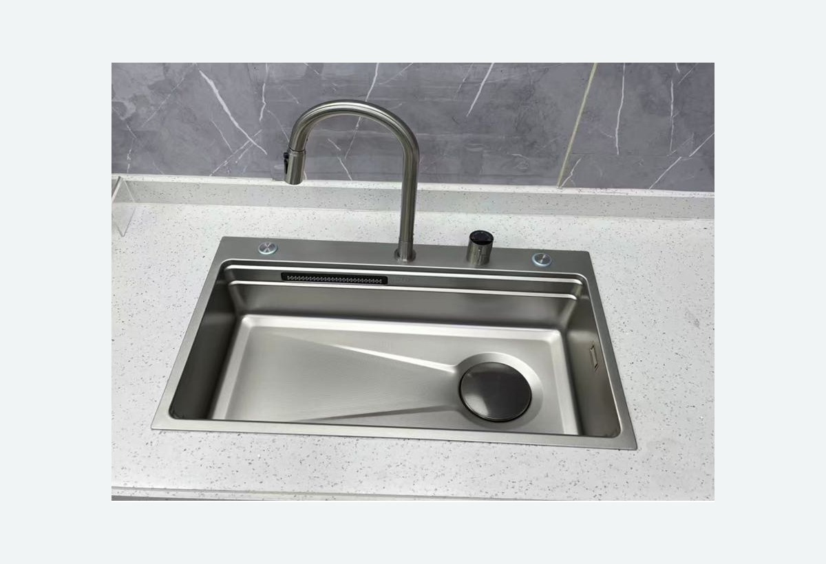 WAYINDA Gold Label Top-Mount Waterfall Sink stainless steel sink