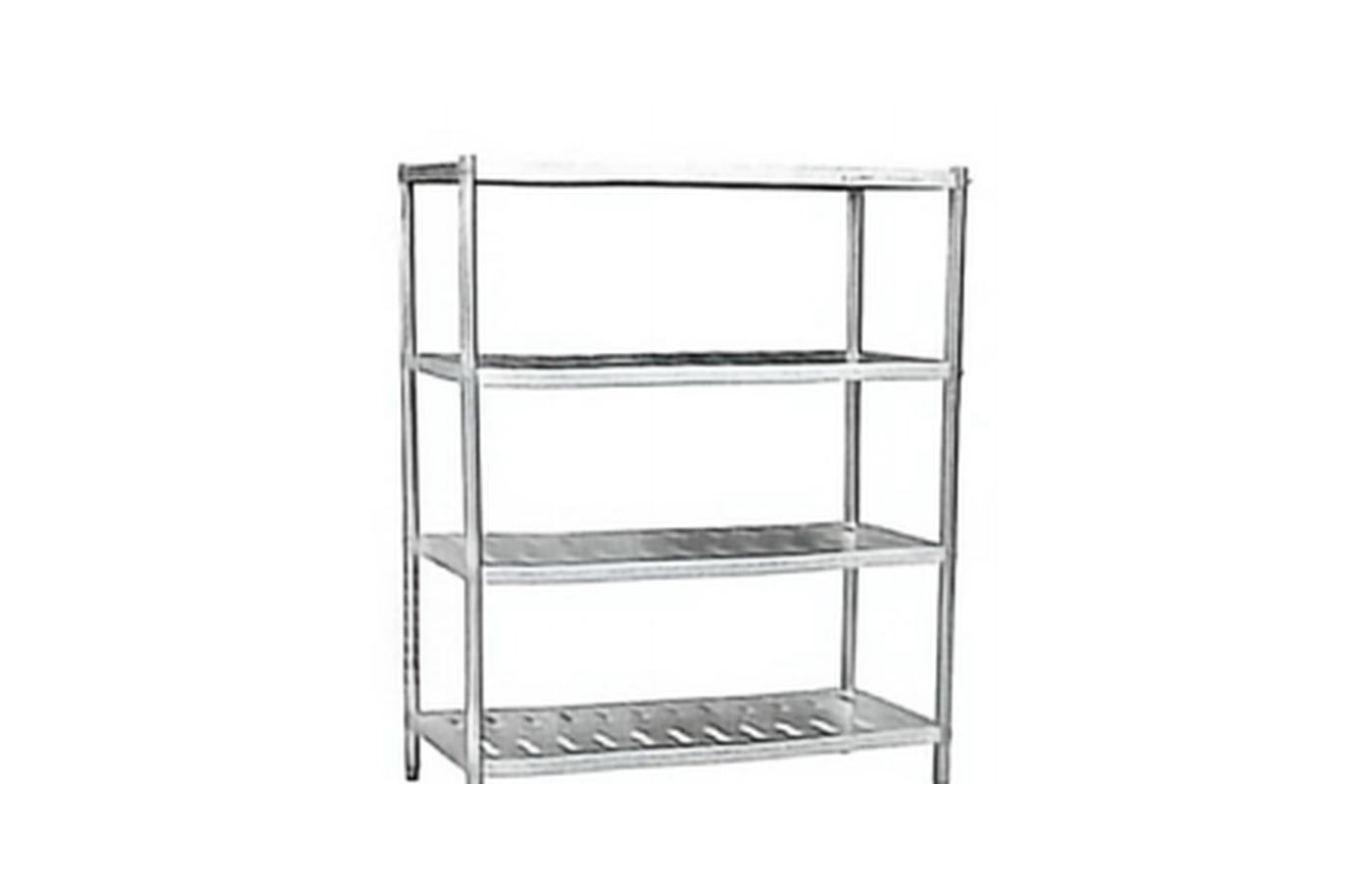 WAYINDA Four-Layer Perforated Shelf Shelving Unit