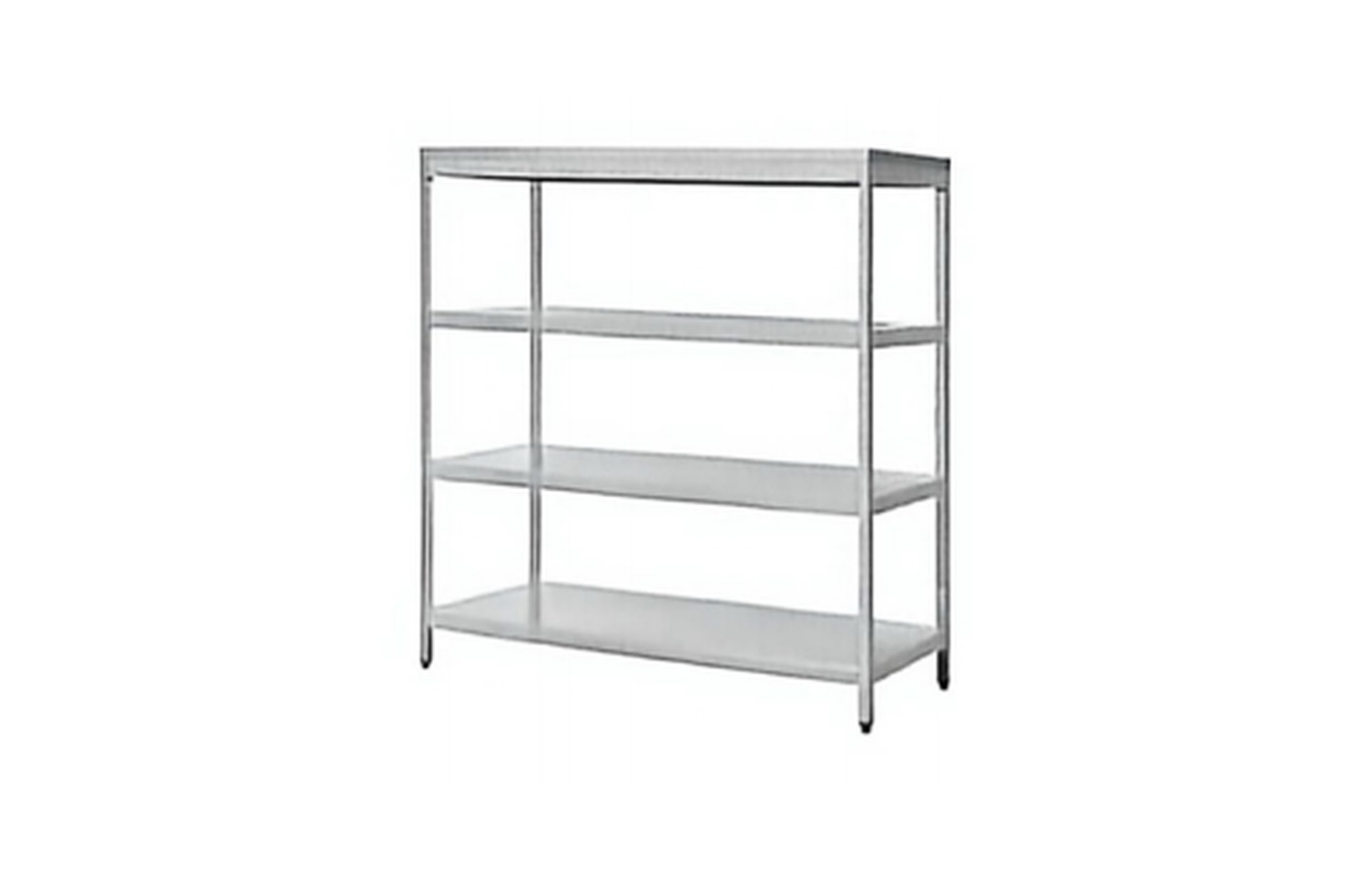 WAYINDA Four-Layer Flat Shelf Shelving Unit With Square Legs