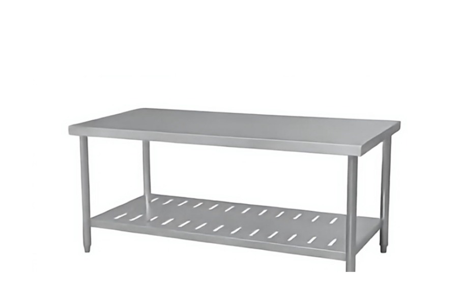 WAYINDA Perforated Flat Shelf Worktable Without Splashback