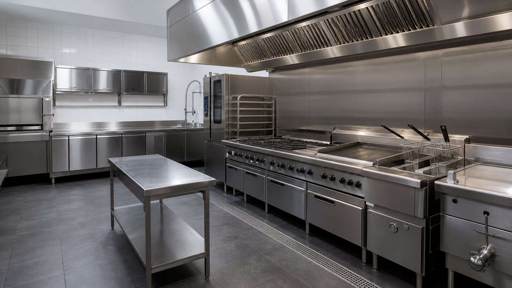 Commercial kitchen equipment and stainless steel products for project supply