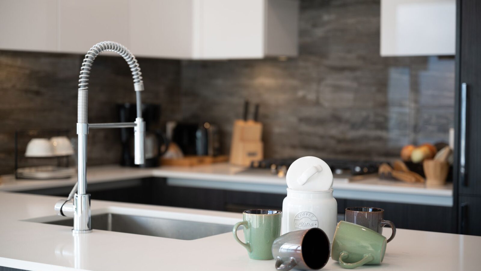 Stainless steel faucet for commercial kitchen sink